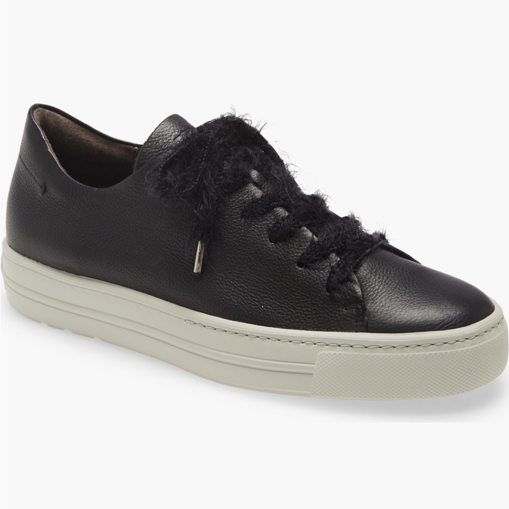 Paul Green Jayden Black Leather Sneakers